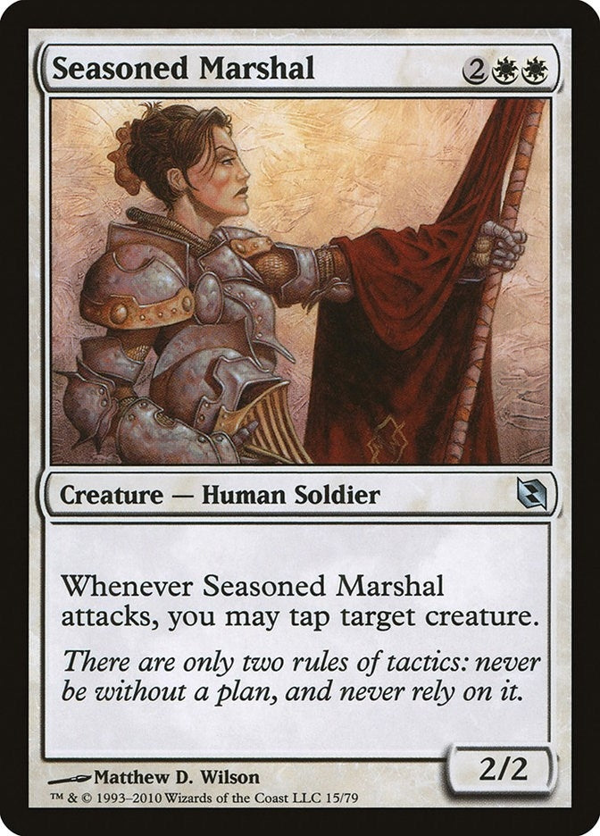 Image for Seasoned Marshal (Duel Decks: Elspeth vs. Tezzeret) (15) - Magic: The Gathering