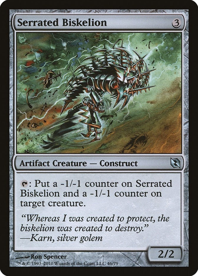 Image for Serrated Biskelion (Duel Decks: Elspeth vs. Tezzeret) (46) - Magic: The Gathering
