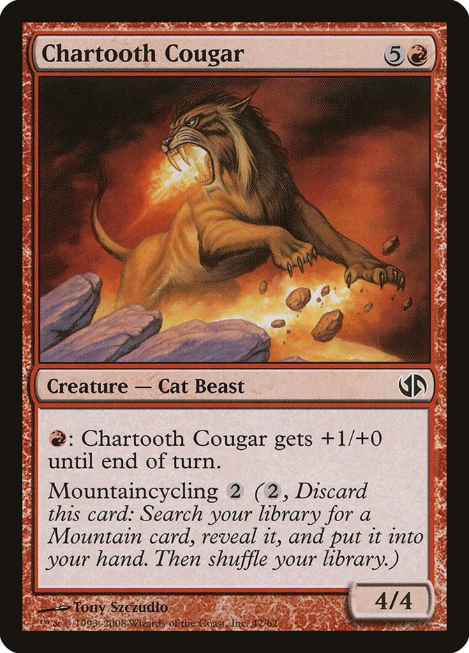Image for Chartooth Cougar (Duel Decks: Jace vs. Chandra) (47) - Magic: The Gathering