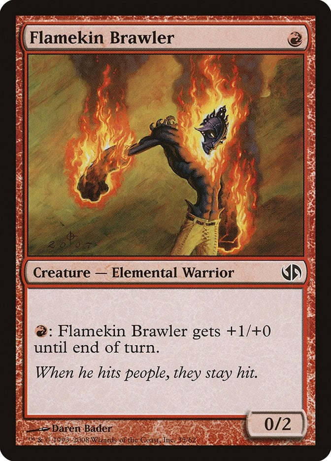 Image for Flamekin Brawler (Duel Decks: Jace vs. Chandra) (35) - Magic: The Gathering