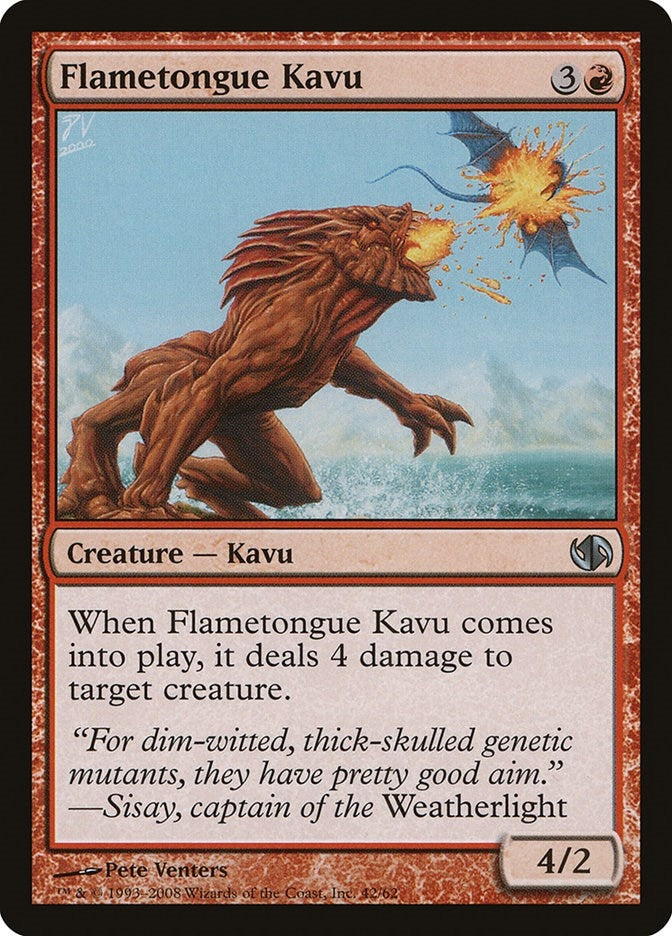 Image for Flametongue Kavu (Duel Decks: Jace vs. Chandra) (42) - Magic: The Gathering