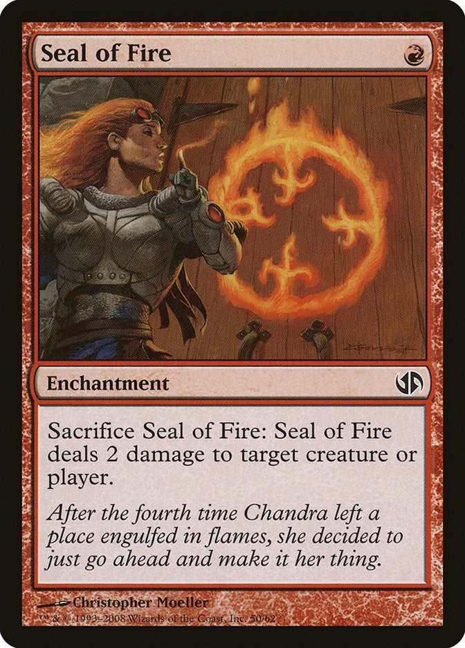 Image for Seal of Fire (Duel Decks: Jace vs. Chandra) (50) - Magic: The Gathering
