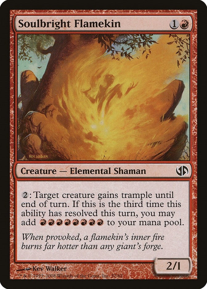 Image for Soulbright Flamekin (Duel Decks: Jace vs. Chandra) (37) - Magic: The Gathering