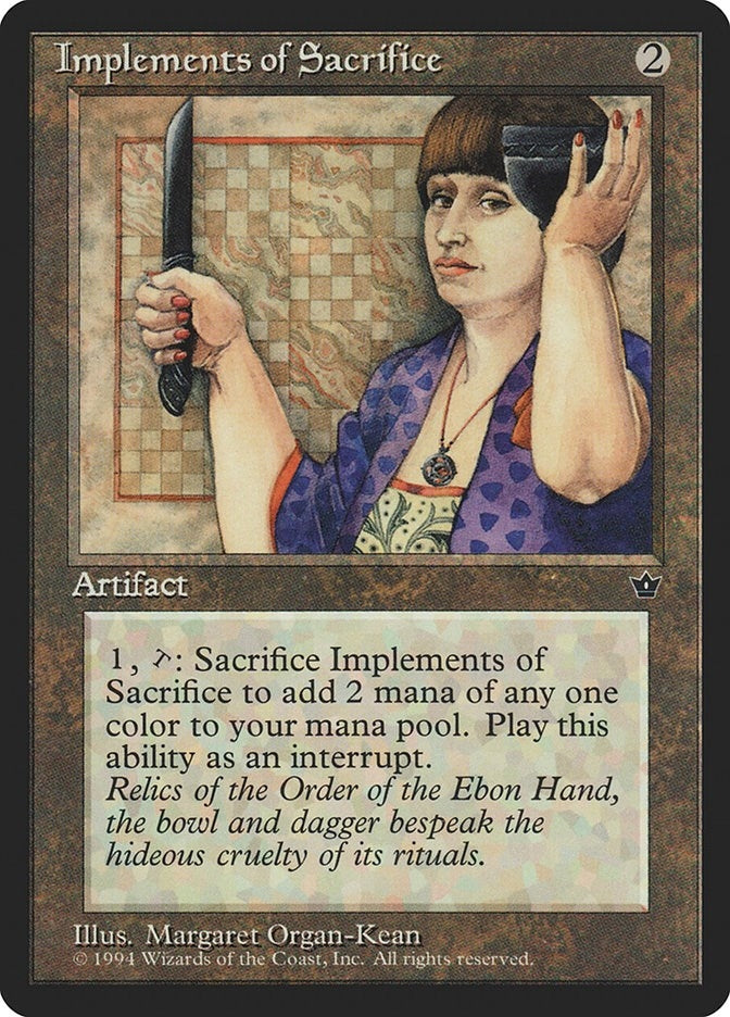 Image for Implements of Sacrifice (Fallen Empires) - Magic: The Gathering