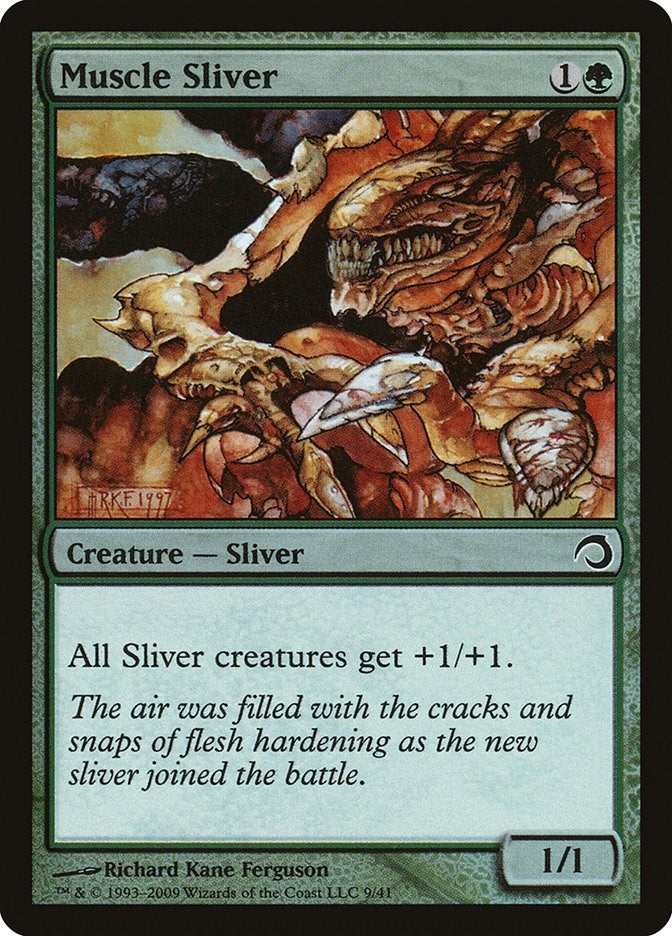Image for Muscle Sliver (Premium Deck Series: Slivers) (9) - Magic: The Gathering