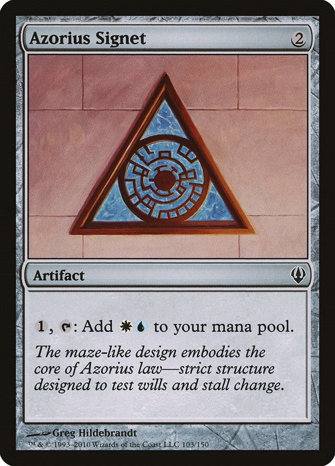 Image for Azorius Signet (Archenemy) (103) - Magic: The Gathering