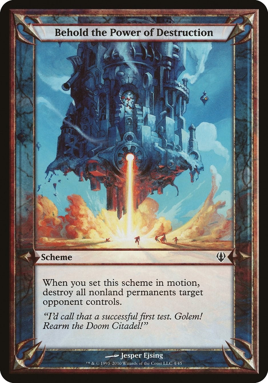 Image for Behold the Power of Destruction (Archenemy) (Oversize Cards) - Magic: The Gathering