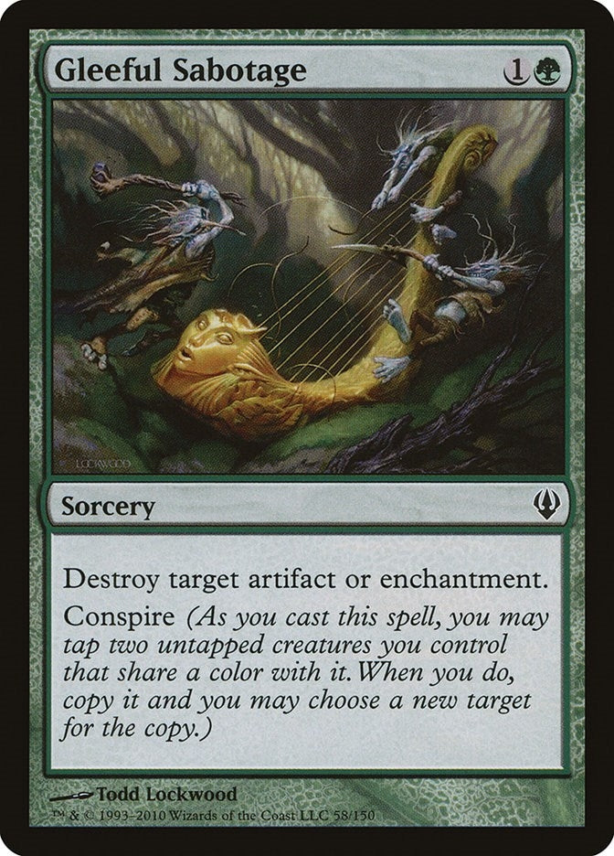 Image for Gleeful Sabotage (Archenemy) (58) - Magic: The Gathering