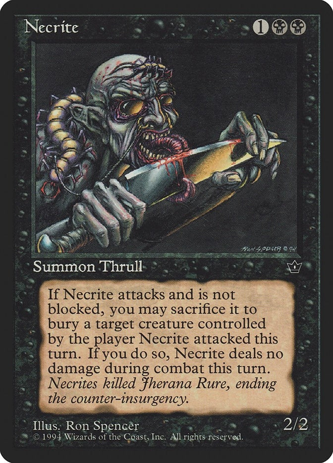 Image for Necrite (Spencer) (Fallen Empires) - Magic: The Gathering