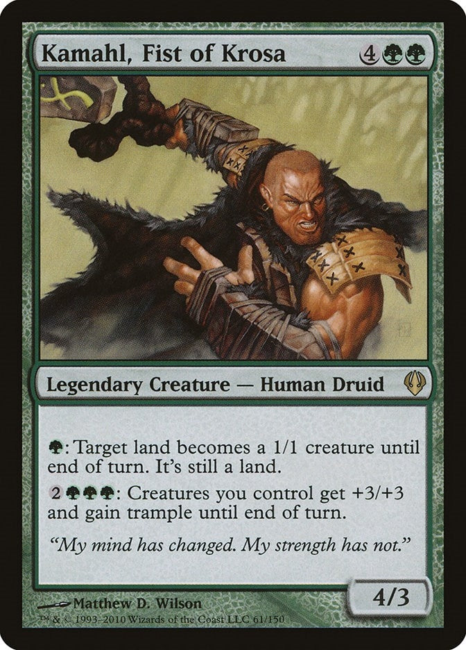Image for Kamahl, Fist of Krosa (Archenemy) (61) - Magic: The Gathering