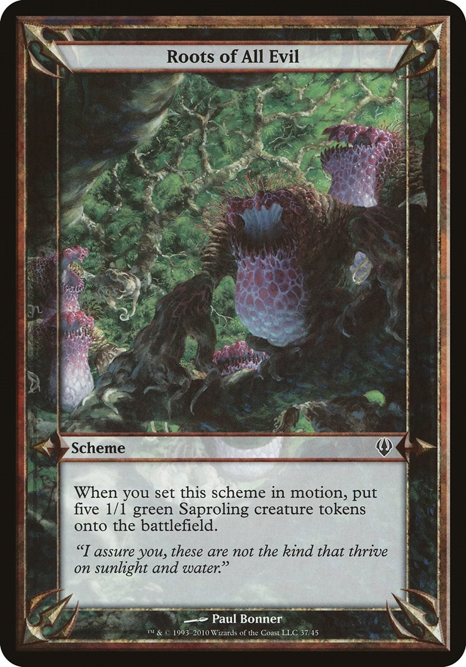 Image for Roots of All Evil (Archenemy) (Oversize Cards) - Magic: The Gathering