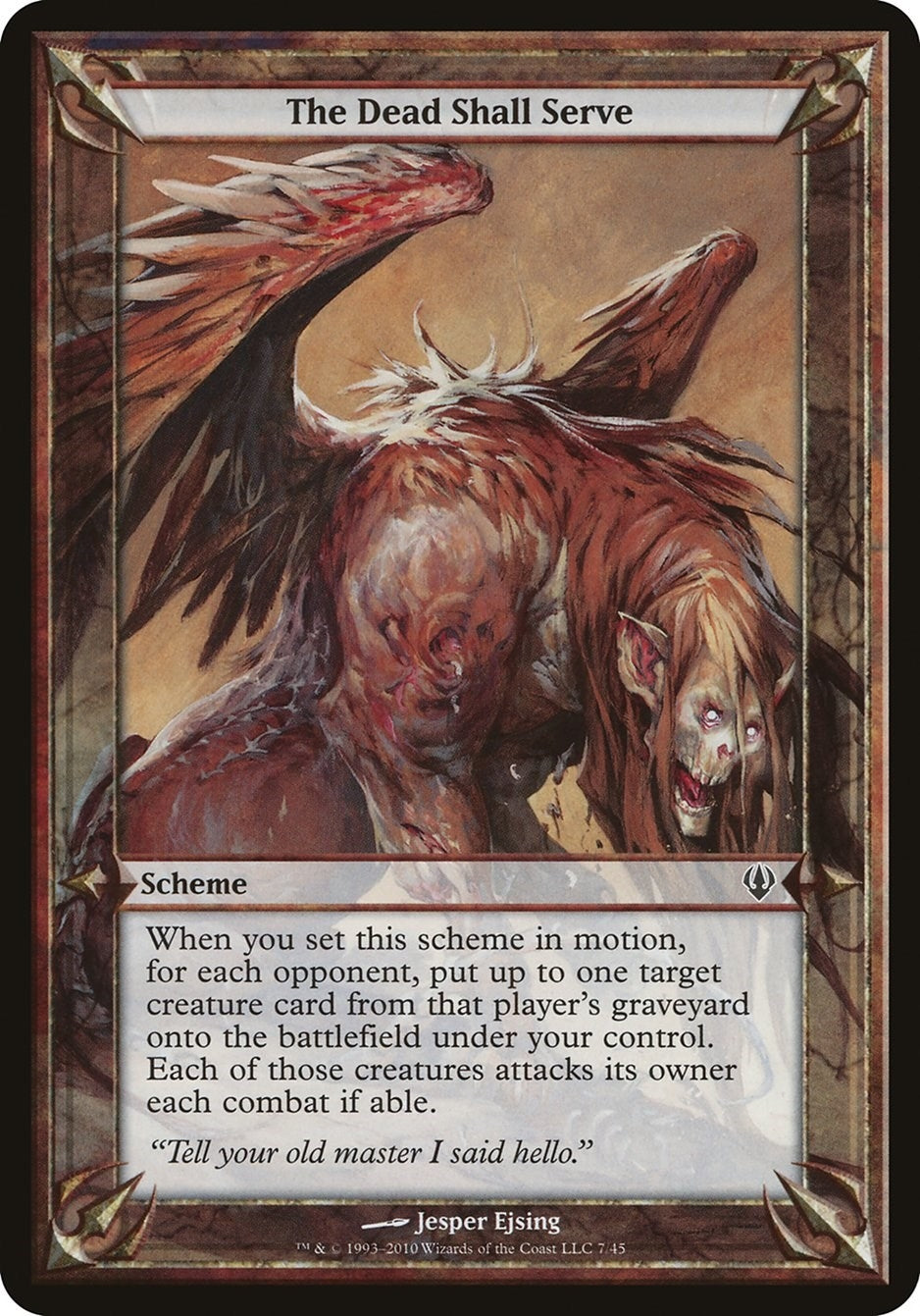 Image for The Dead Shall Serve (Archenemy) (Oversize Cards) - Magic: The Gathering
