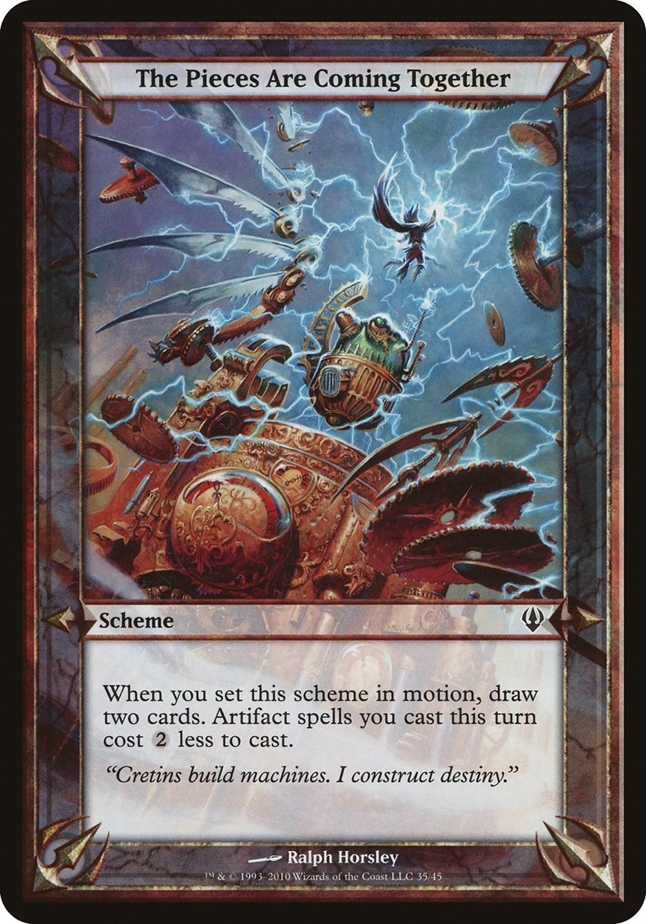 Image for The Pieces Are Coming Together (Archenemy) (Oversize Cards) - Magic: The Gathering