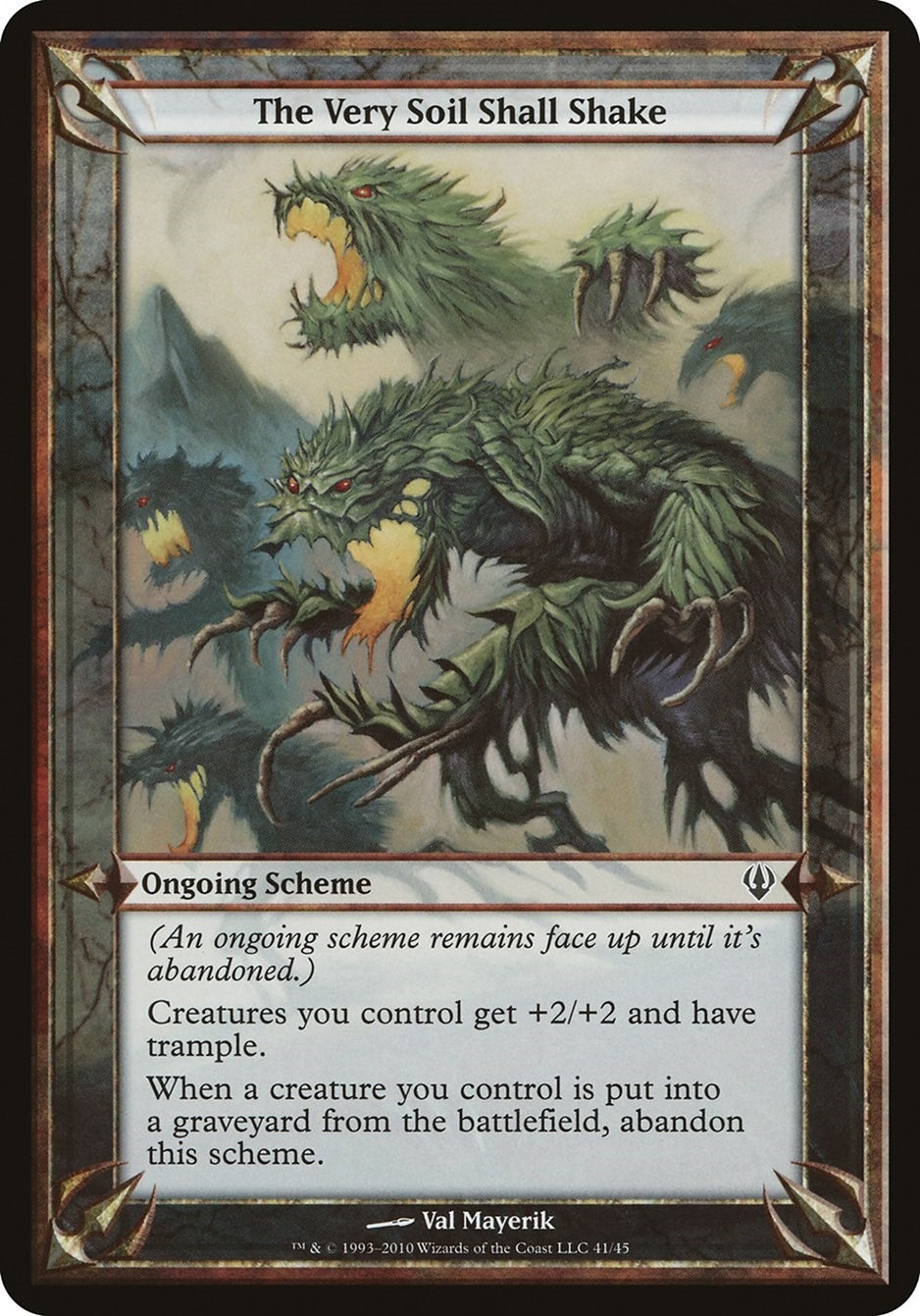 Image for The Very Soil Shall Shake (Archenemy) (Oversize Cards) - Magic: The Gathering