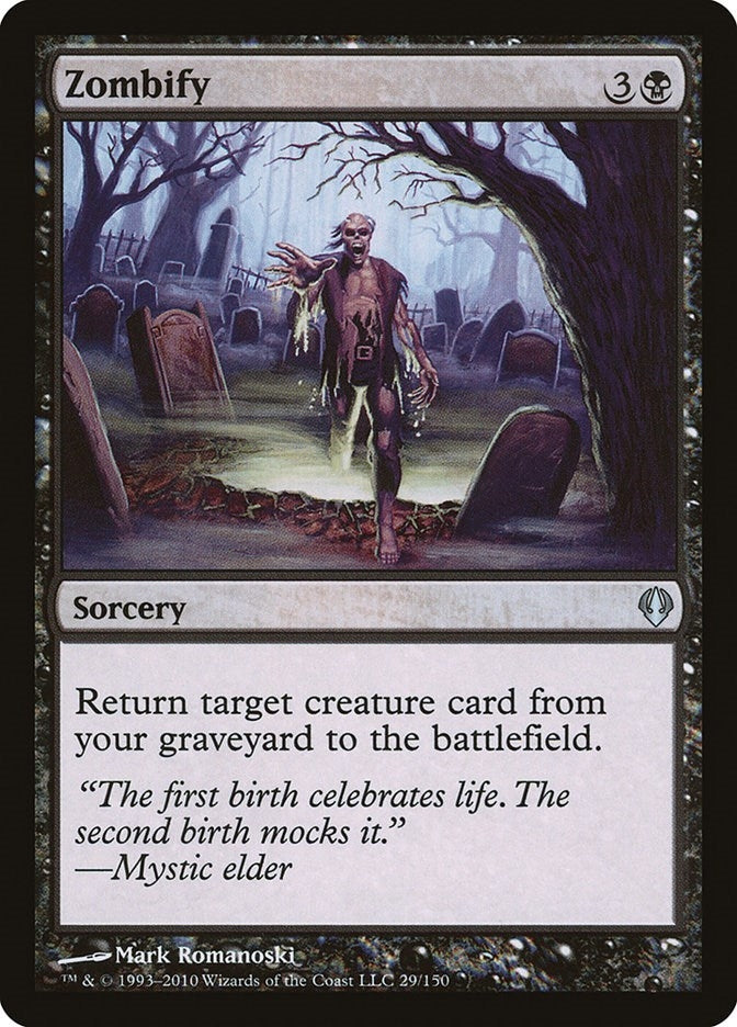 Image for Zombify (Archenemy) (29) - Magic: The Gathering