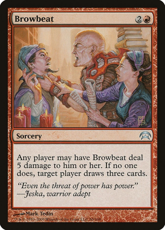 Image for Browbeat (Planechase) (50) - Magic: The Gathering