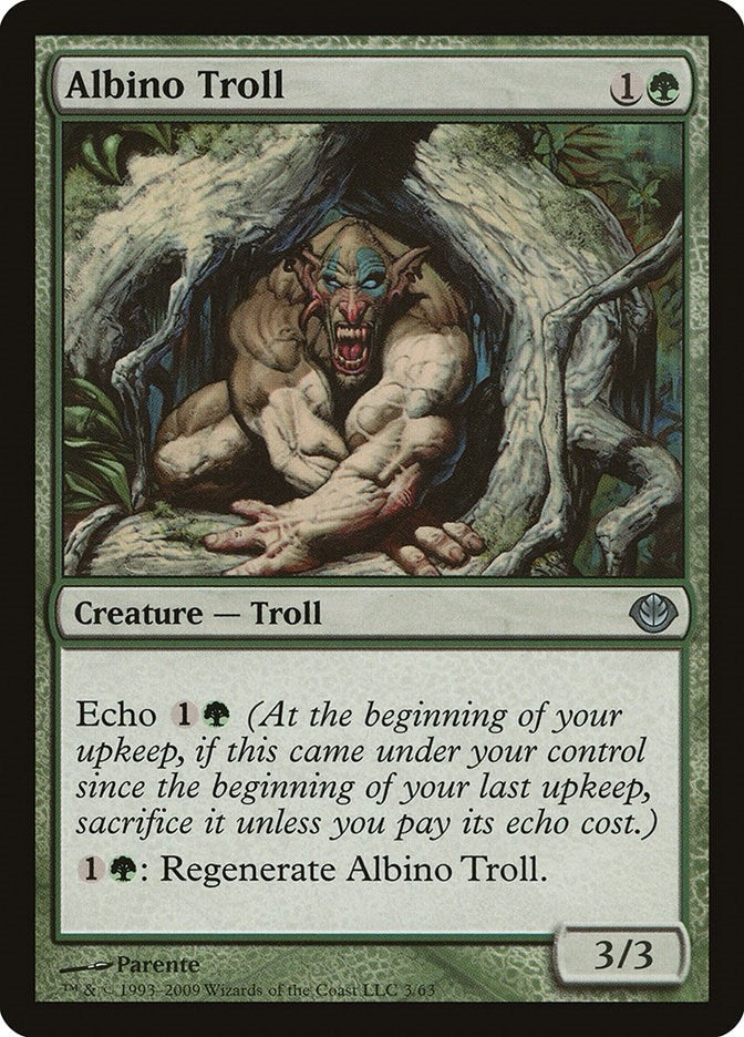 Image for Albino Troll (Duel Decks: Garruk vs. Liliana) (3) - Magic: The Gathering