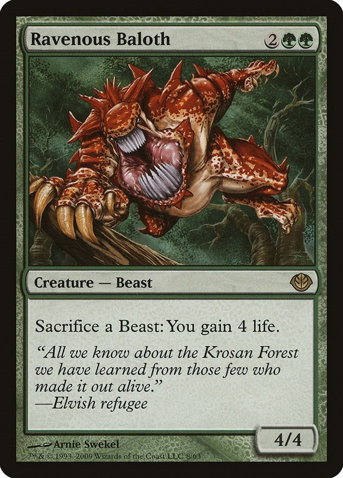 Image for Ravenous Baloth (Duel Decks: Garruk vs. Liliana) (8) - Magic: The Gathering