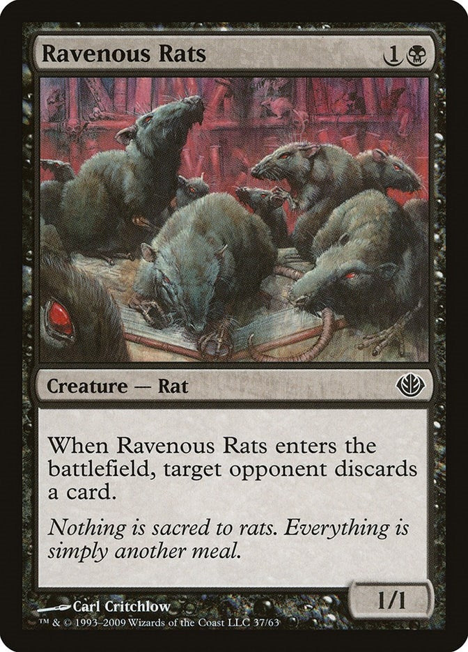 Image for Ravenous Rats (Duel Decks: Garruk vs. Liliana) (37) - Magic: The Gathering