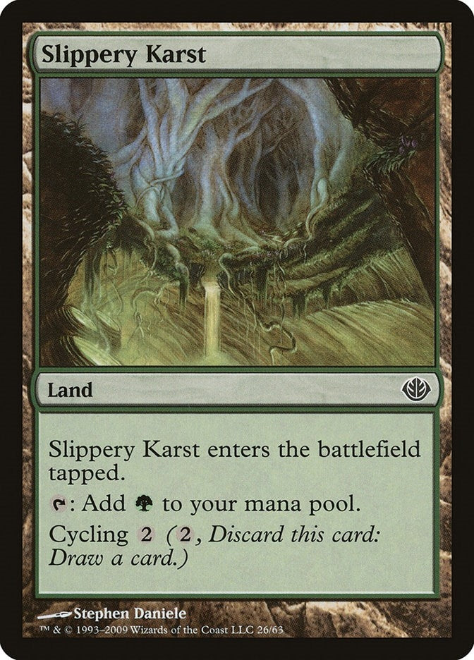 Image for Slippery Karst (Duel Decks: Garruk vs. Liliana) (26) - Magic: The Gathering