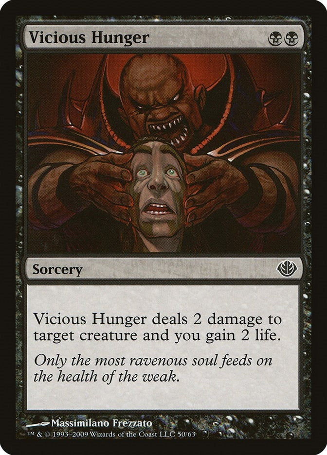 Image for Vicious Hunger (Duel Decks: Garruk vs. Liliana) (50) - Magic: The Gathering