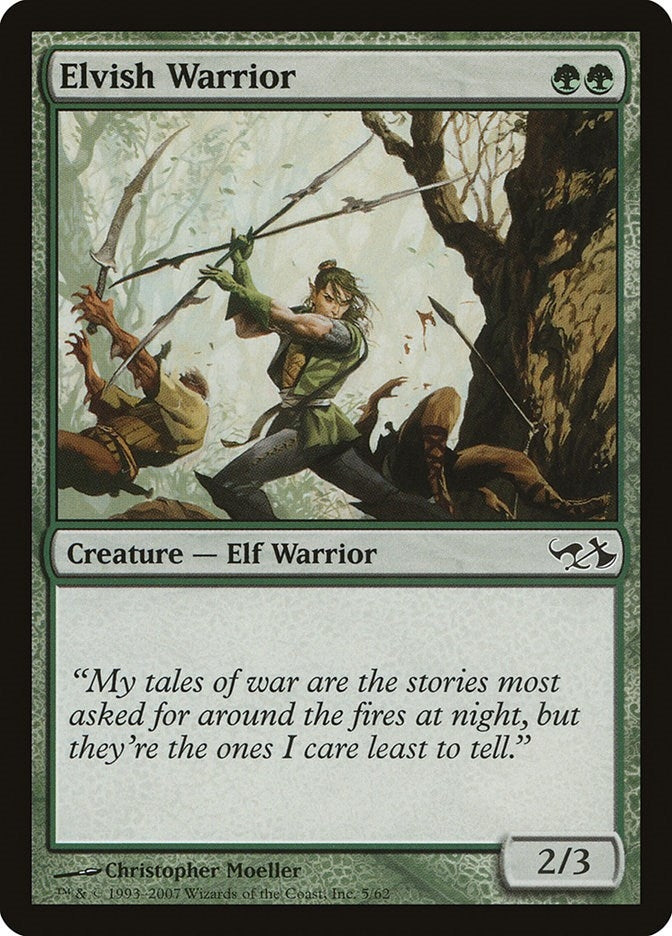 Image for Elvish Warrior (Duel Decks: Elves vs. Goblins) (5) - Magic: The Gathering
