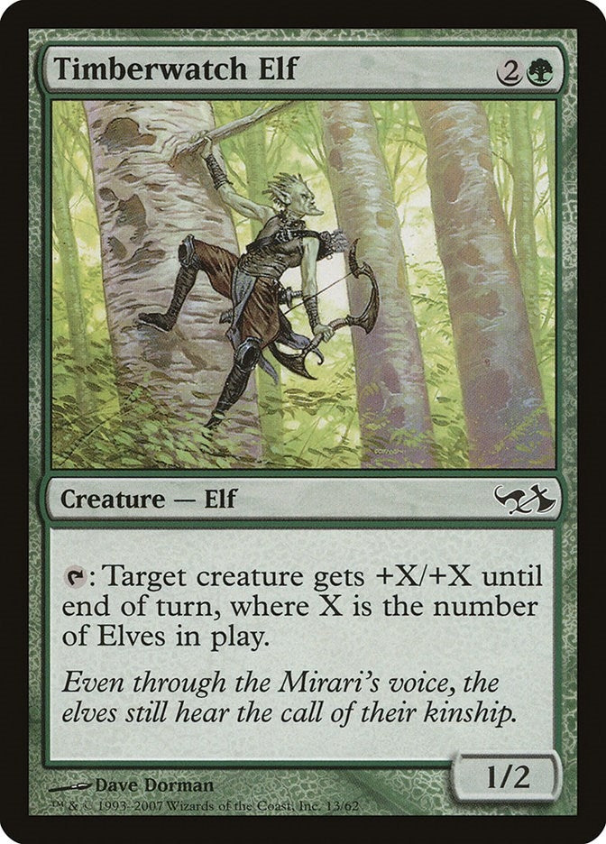 Image for Timberwatch Elf (Duel Decks: Elves vs. Goblins) (13) - Magic: The Gathering