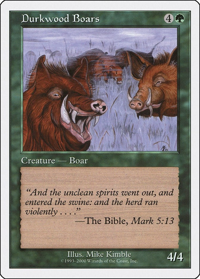 Image for Durkwood Boars (Starter 2000) - Magic: The Gathering