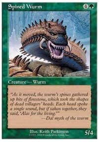 Image for Spined Wurm (Starter 2000) - Magic: The Gathering