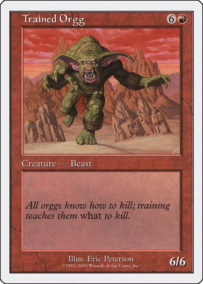 Image for Trained Orgg (Starter 2000) - Magic: The Gathering
