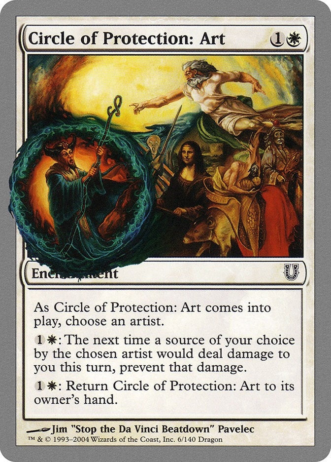 Image for Circle of Protection: Art (Unhinged) (6) - Magic: The Gathering