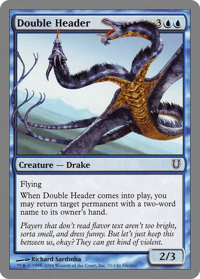 Image for Double Header (Unhinged) (31) - Magic: The Gathering