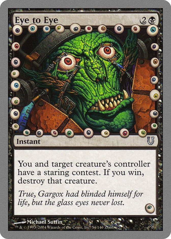 Image for Eye to Eye (Unhinged) (54) - Magic: The Gathering