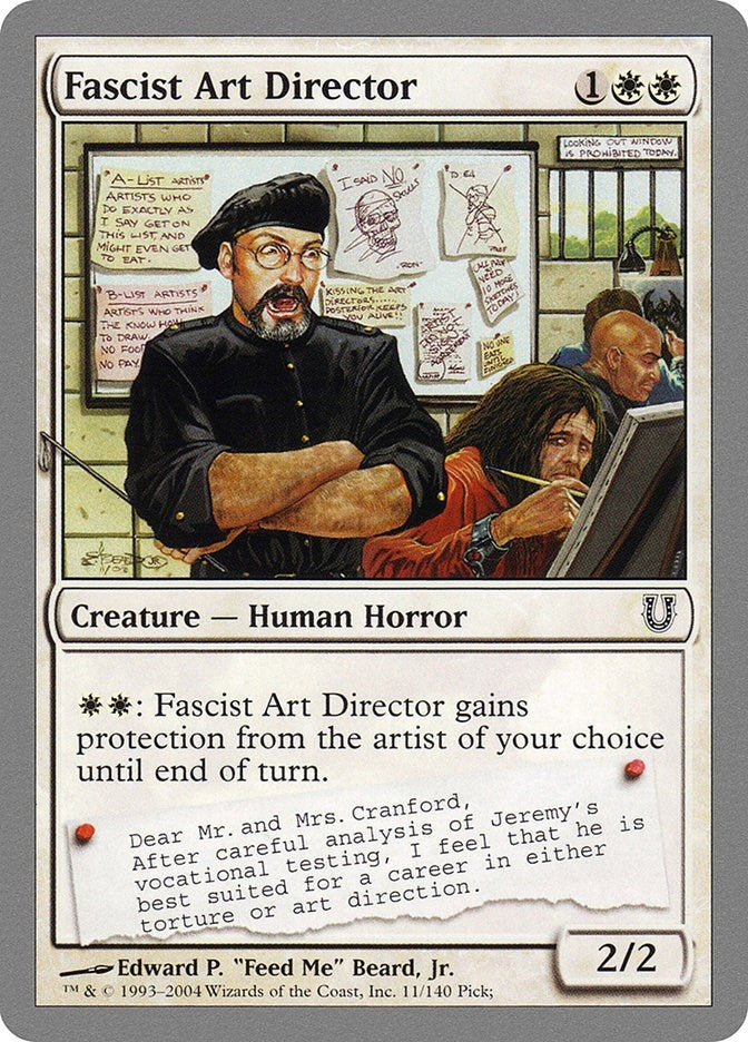 Image for Fascist Art Director (Unhinged) (11) - Magic: The Gathering