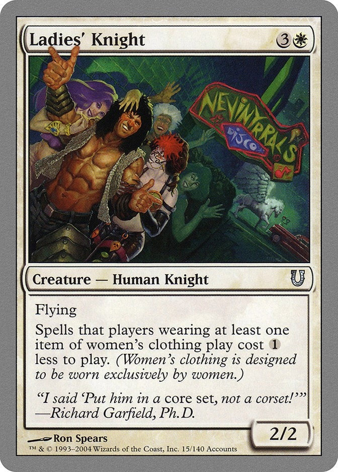 Image for Ladies' Knight (Unhinged) (15) - Magic: The Gathering