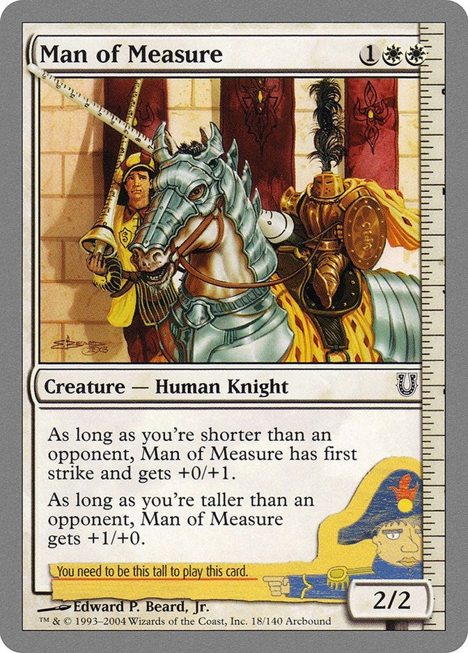 Image for Man of Measure (Unhinged) (18) - Magic: The Gathering