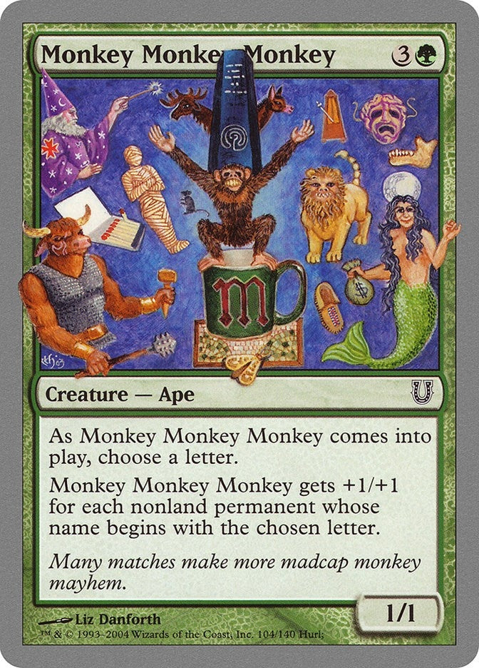 Image for Monkey Monkey Monkey (Unhinged) (104) - Magic: The Gathering