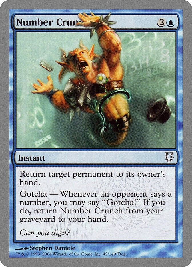 Image for Number Crunch (Unhinged) (42) - Magic: The Gathering