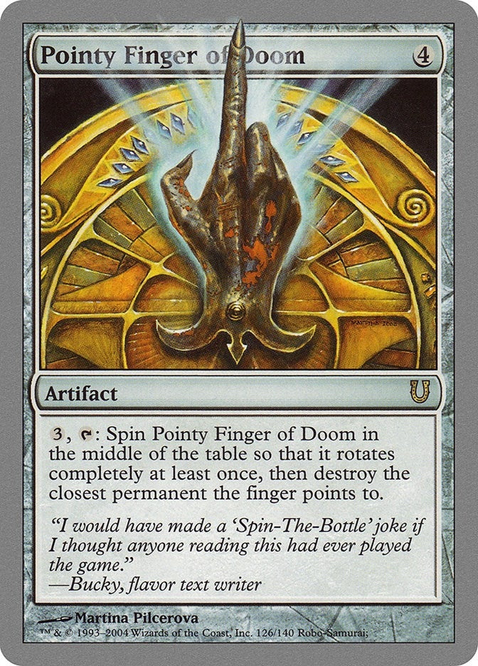 Image for Pointy Finger of Doom (Unhinged) (126) - Magic: The Gathering