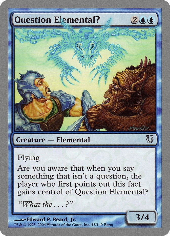 Image for Question Elemental? (Unhinged) (43) - Magic: The Gathering