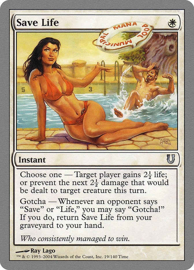 Image for Save Life (Unhinged) (19) - Magic: The Gathering