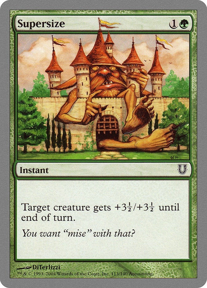 Image for Supersize (Unhinged) (113) - Magic: The Gathering