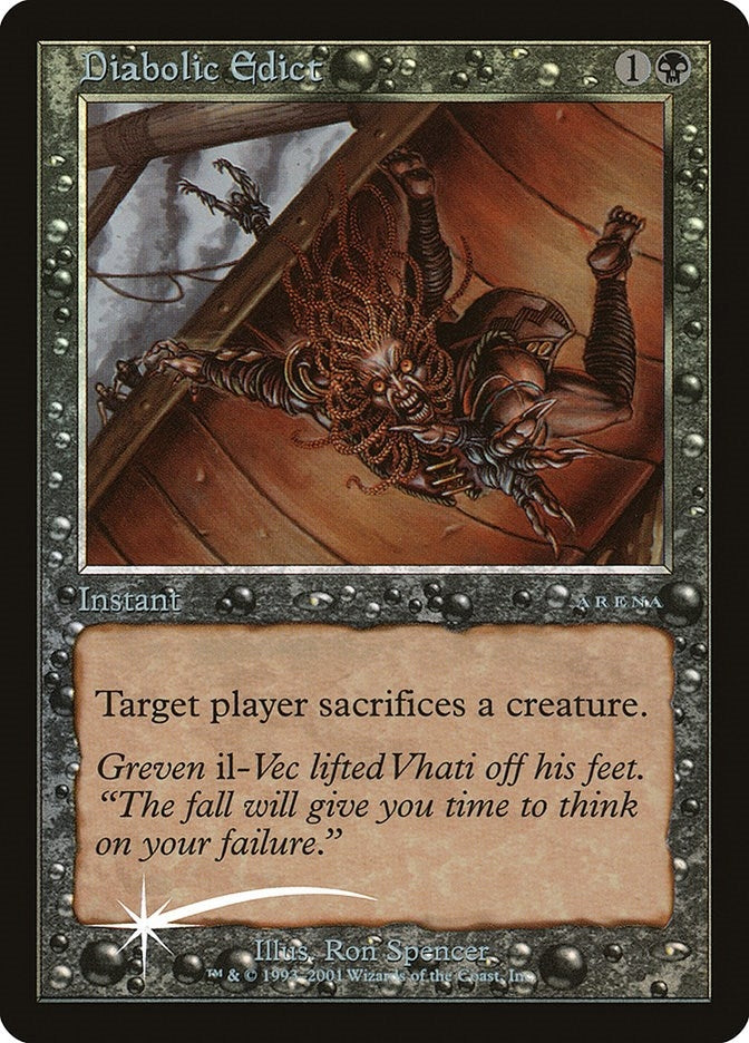 Image for Diabolic Edict (Arena Promos) - Magic: The Gathering
