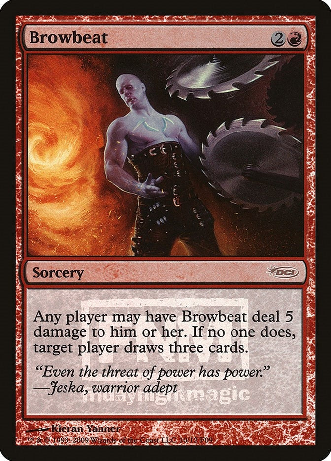 Image for Browbeat (FNM Promos) (10) - Magic: The Gathering