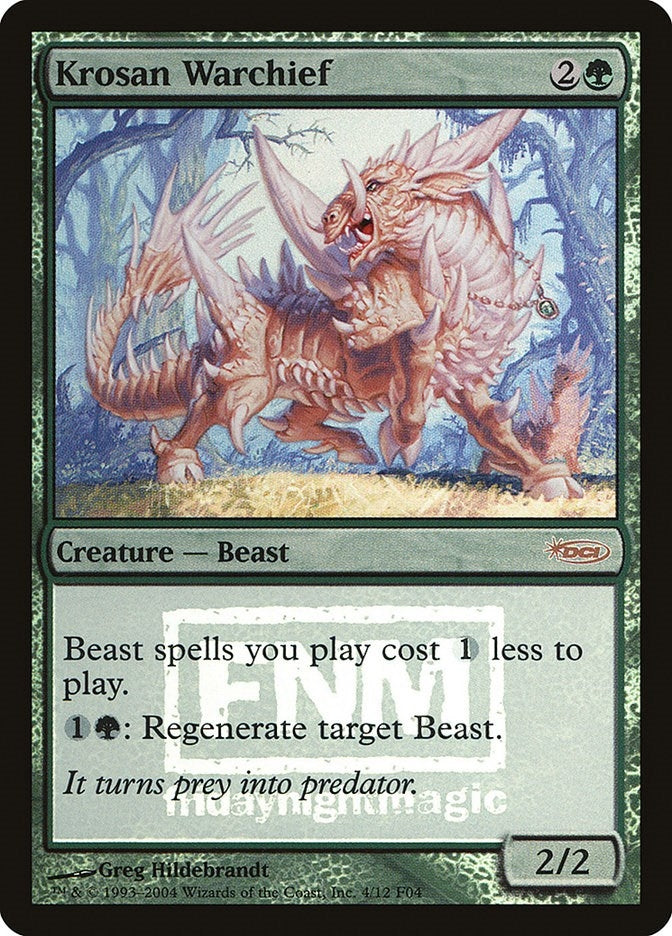 Image for Krosan Warchief (FNM Promos) (4) - Magic: The Gathering