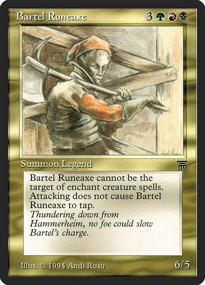Image for Bartel Runeaxe (Legends) - Magic: The Gathering