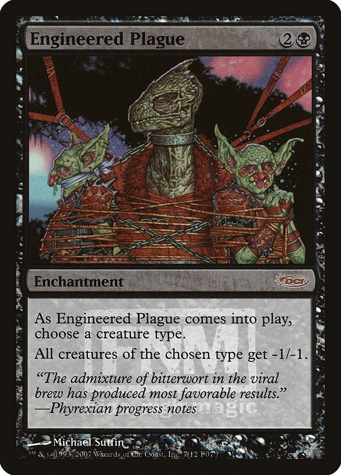 Image for Engineered Plague (FNM Promos) (7) - Magic: The Gathering