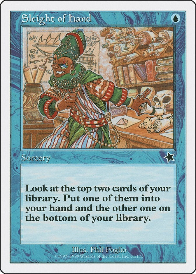Image for Sleight of Hand (Starter 1999) (51) - Magic: The Gathering