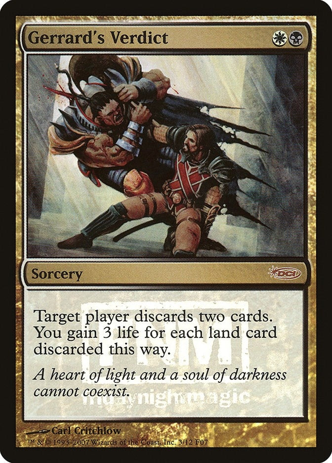 Image for Gerrard's Verdict (FNM Promos) (3) - Magic: The Gathering
