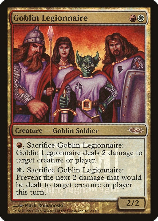 Image for Goblin Legionnaire (FNM Promos) (6) - Magic: The Gathering